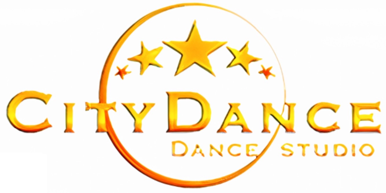 CityDance Dance Studio logo with golden stars